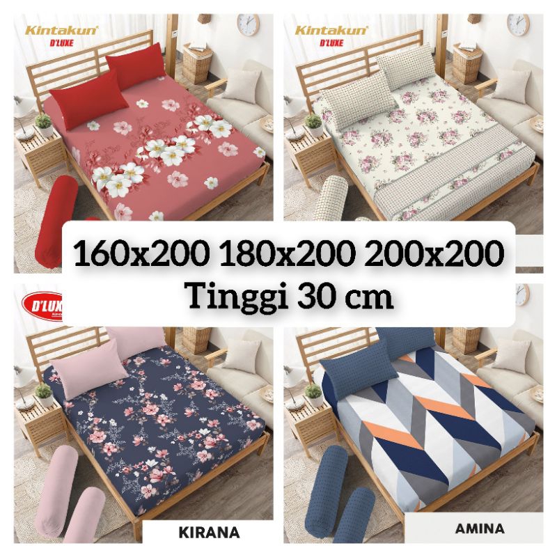 SPREI KINTAKUN 160x200 180X200 200x200 TINGGI 30 SPREI 180X200 200x200 TINGGI 30 KING SIZE KINTAKUN