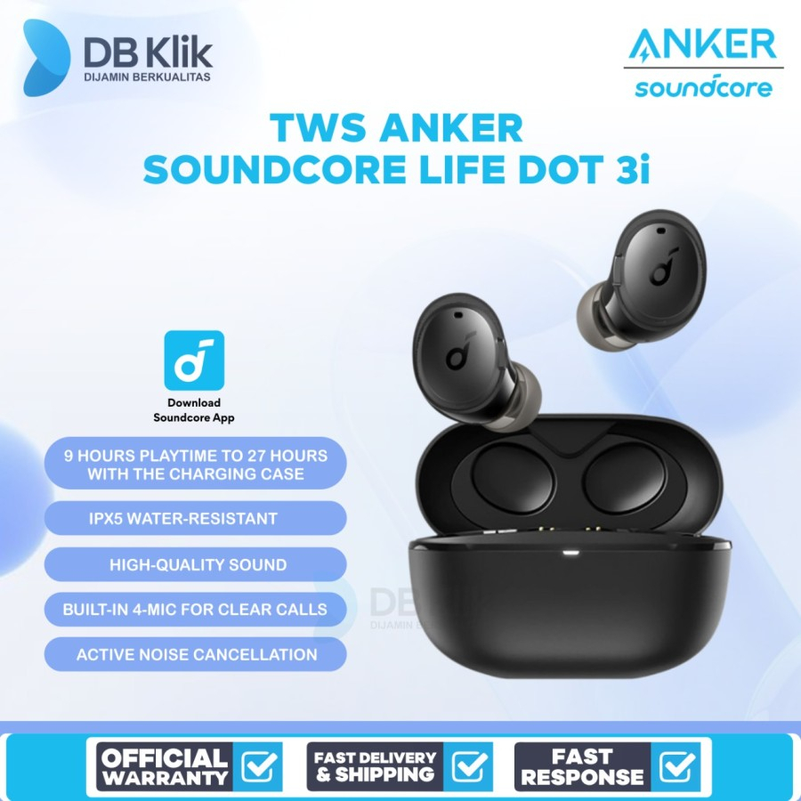 TWS Anker Soundcore Life Dot 3i B2B A3982 - Earphone ANKER A3982