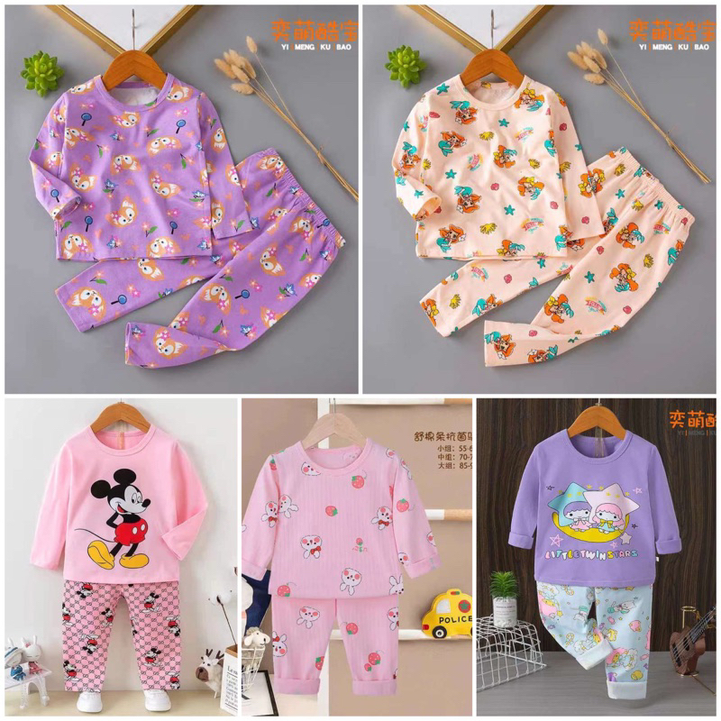 Piyama Anak Impor Lengan Panjang Ku bao Girl 4