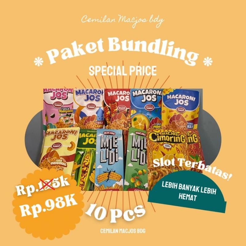 

TERMURAH PAKET BUNDLING 10 MACJOS