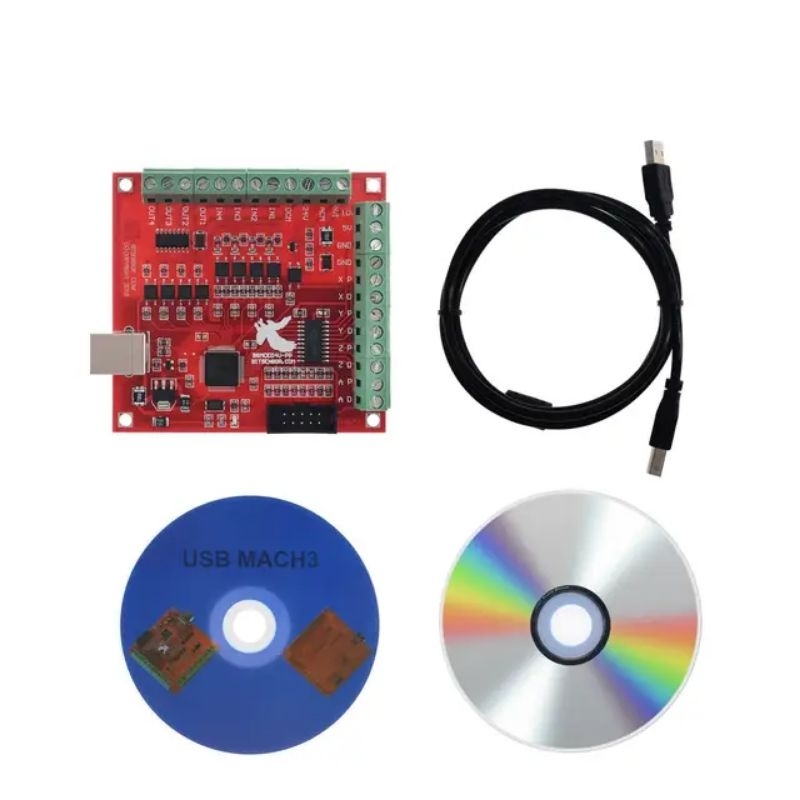 Termurah CNC USB MACH3 100Khz Breakout Board 4 Axis Interface Driver Motion
