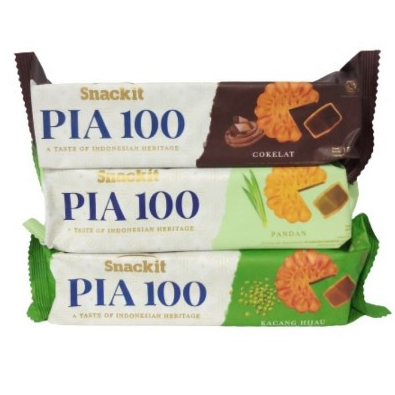 

Snackit Kue Pia Rasa Kacang Hijau & Cokelat 150 gram