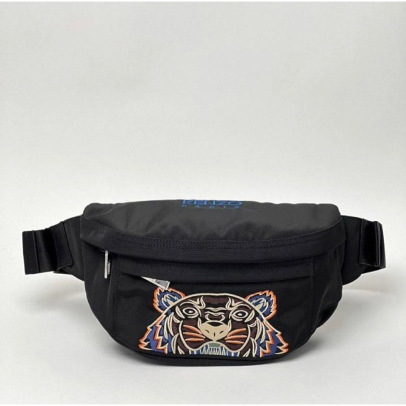 Kenzo Tiger Bumbag Black Orange Original
