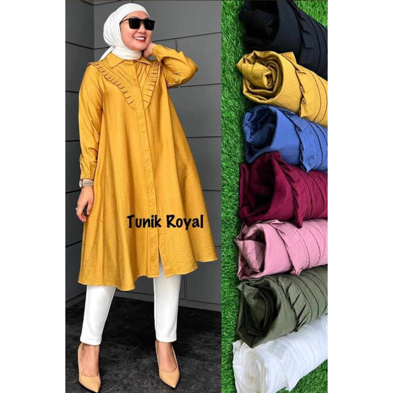 Tunik Royal | Winody | Bahan Polo Linen Premium