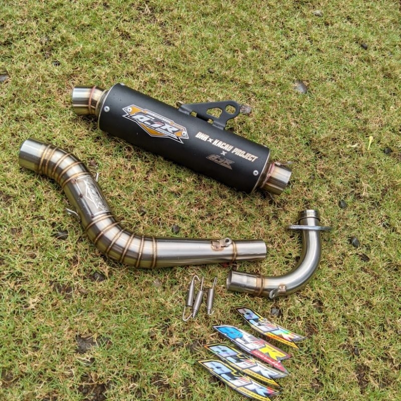 KNALPOT drag metik  Mio bebas reques 130cc.up - 200cc