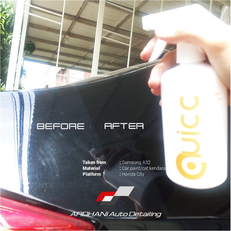 QUICC waterless wash &amp; wax atau cuci mobil tanpa air 500 ml