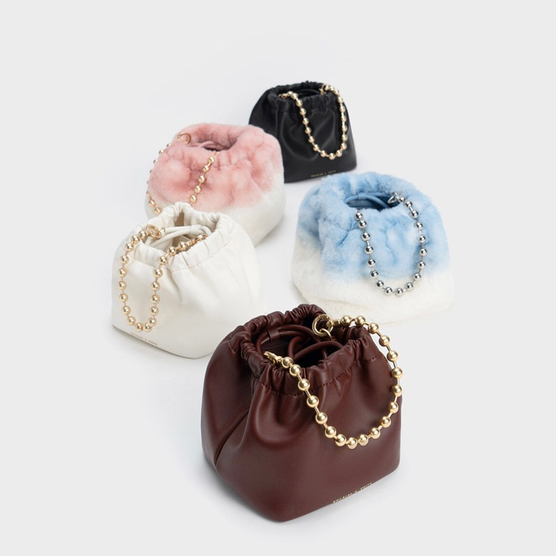 CK MINI BUCKET FURRY