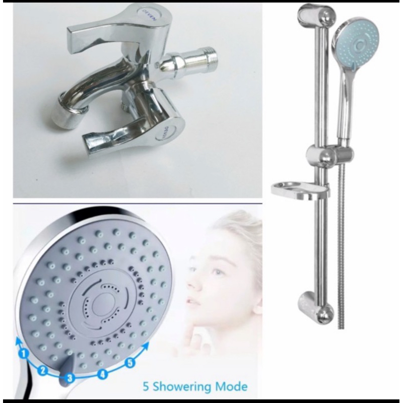 TERMURAH HAND SHOWER TIANG STANLIS PLUS KRAN CABANG/SHOWER TIANG STANLIS/KRAN SHOWER  STANLIS/PROMO TERMURAH