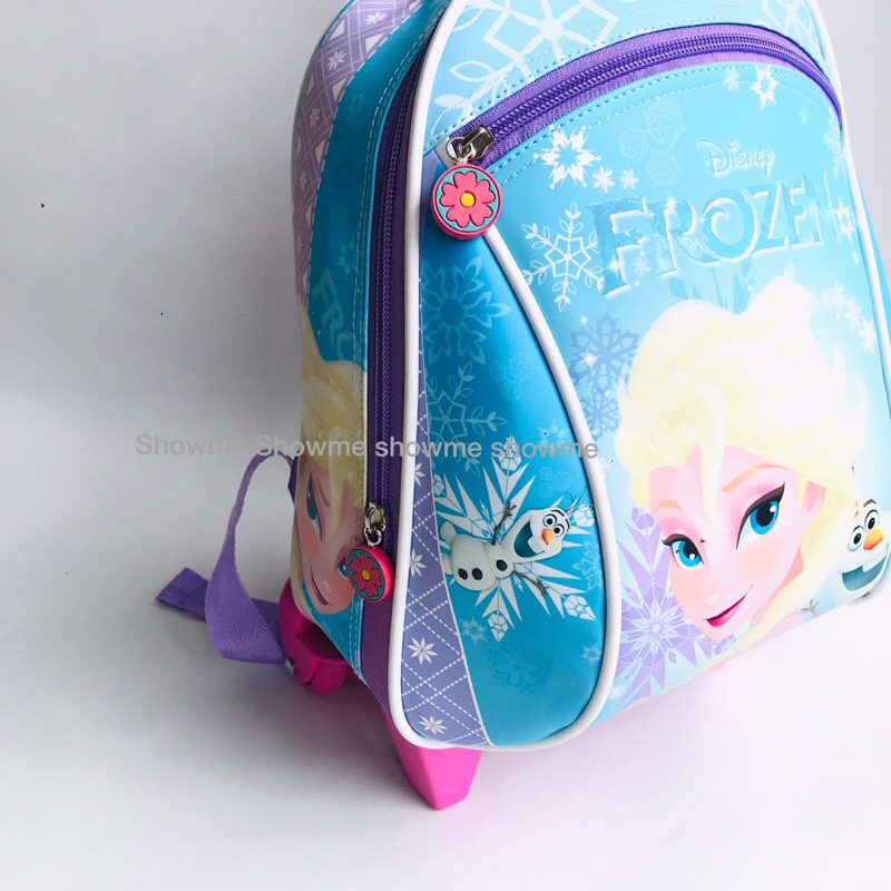 SHOWME TOLLEY - TROLI DORONG TAS ANAK PEREMPUAN  KARAKTER - BATOK GAMBAR BUSA KERAS - TAS DORONG ANAK PAUD - PLAYGROUND - TK - TROLLEY SCHOOL BAGS - ELSA FROZ DISNIE UNGU PASTEL UNICORN - LITTLE  PONY - STAR - BABY SHARK - PING FONG - PRINC - CUTE MERMAID