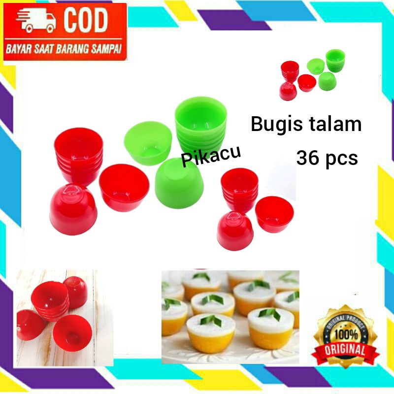 cetakan kue talam 36pcs cetakan bugis apem