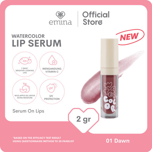 {READY}EMINA WATERCOLOR LIP SERUM 2 GR/ 01 DAWN/ 02 MIST