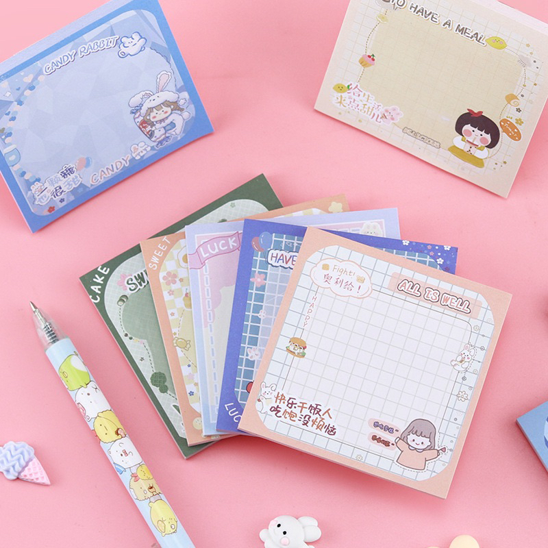 

1100S Delunashop N-06 Sticky notes bunny Memo note happy bunny