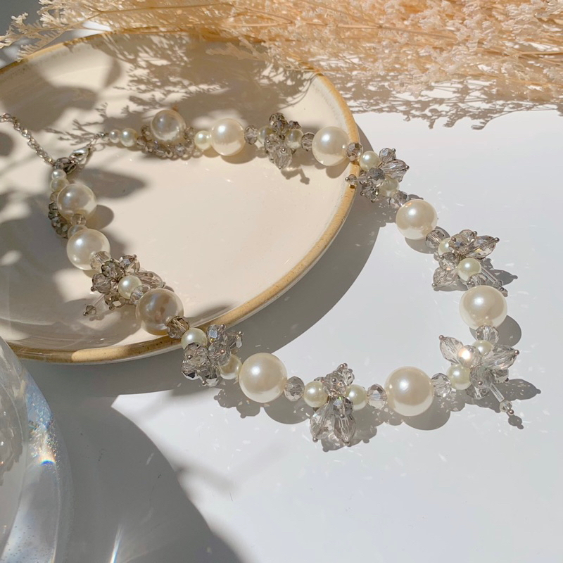 CHAVA HANDMADE NECKLACE - KALUNG HIJAB CRYSTAL BY NEWINSPIRE