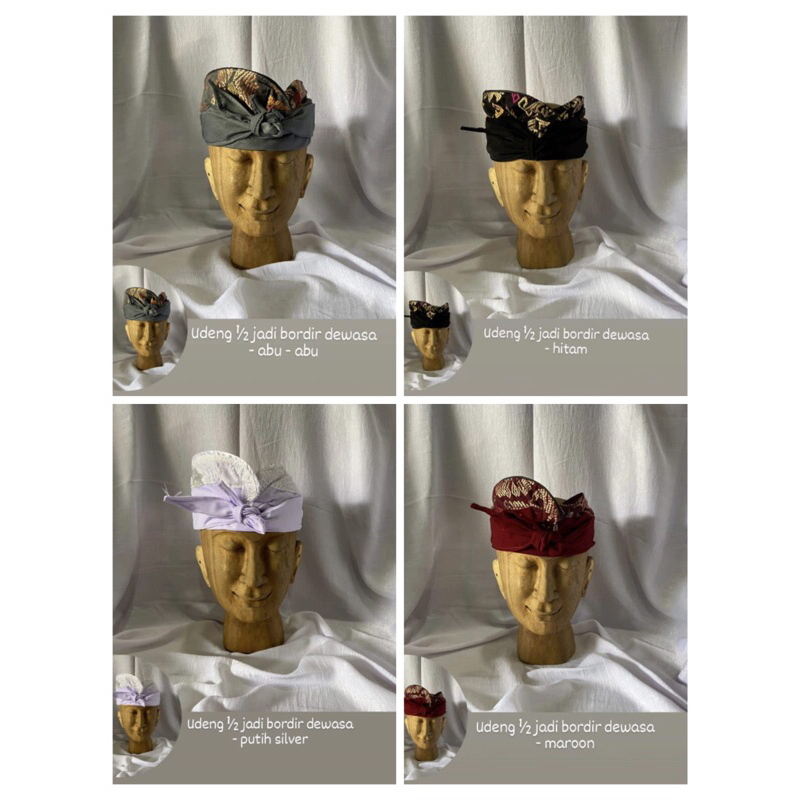 udeng setengah jadi / udeng bordir