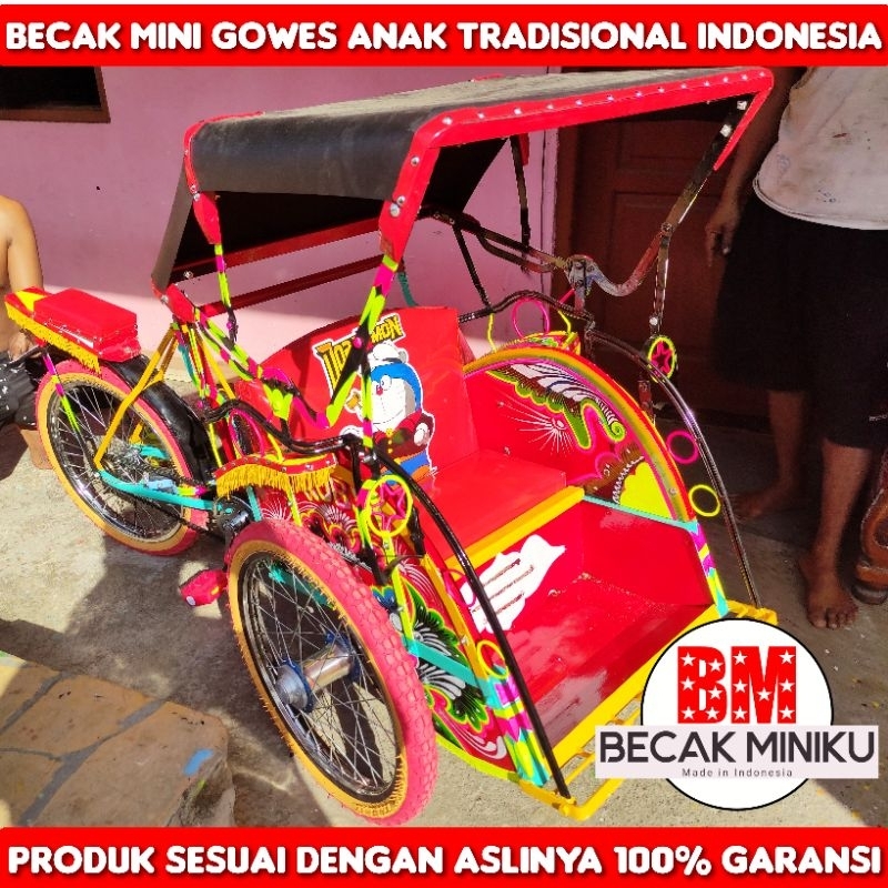 Becak gowes anak tradisional 20inc