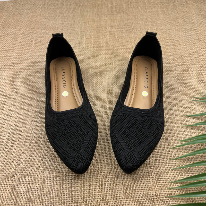 MARASYAFFA - SEPATU FLAT RAJUT WANITA BK04