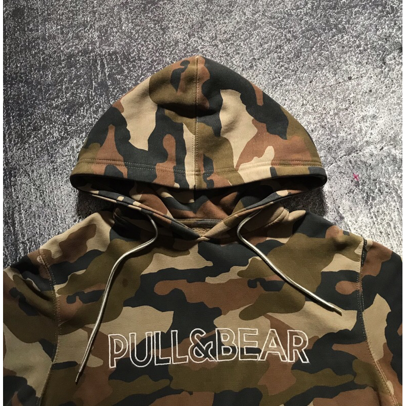 HOODIE PULL&BEAR ART 2020 CAMO BROWN (SOLDOUT)