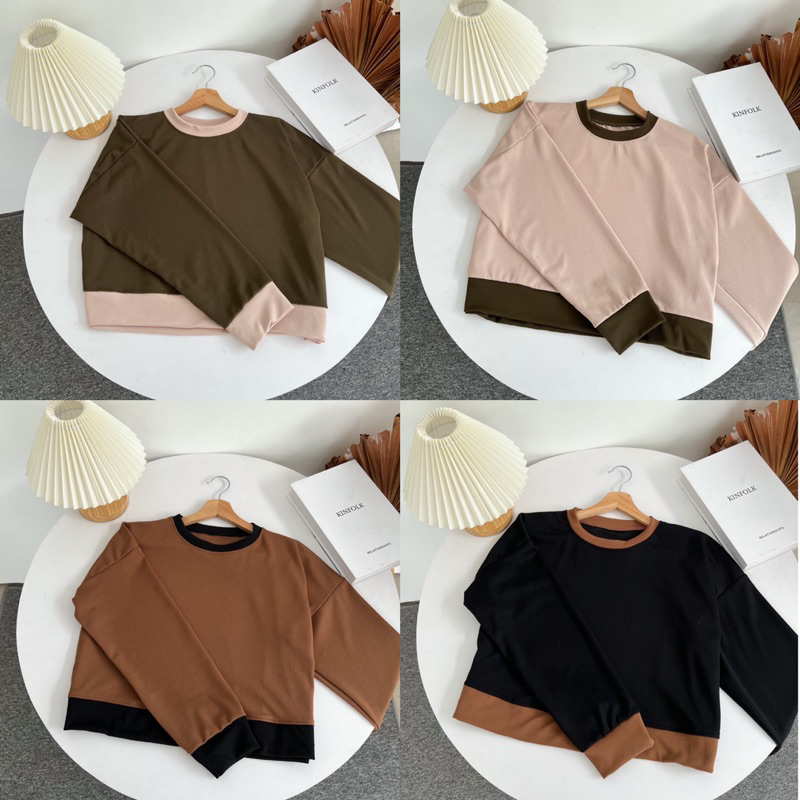 Combine crop blouse