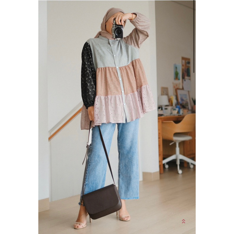 Davni Lace Mint Kalani Label