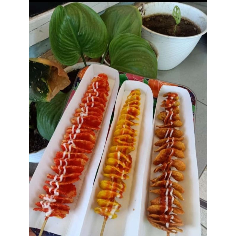 

Kertas Kentang Spiral,Kentang Tornado, Kentang ulir