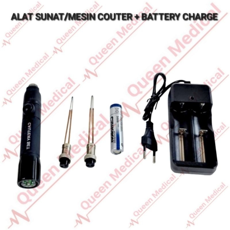 Alat Sunat Mesin Cauter Alat Khitan + Battery Charge