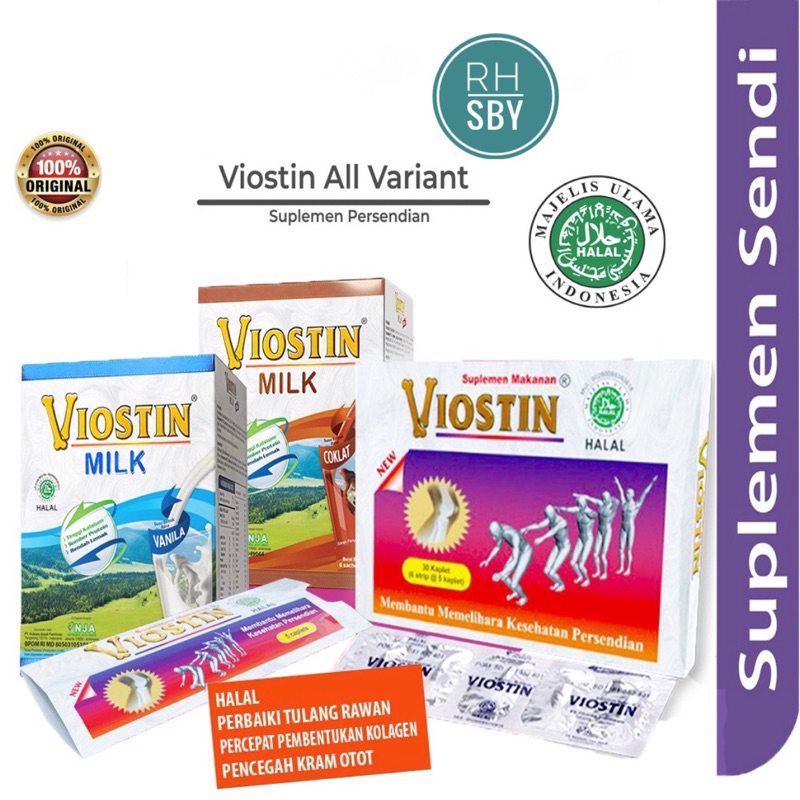 Viostin @ 1 Strip @ 5kapsul viostin 30 kapsul viostin new halal viostin milk susu tulang viostin sus