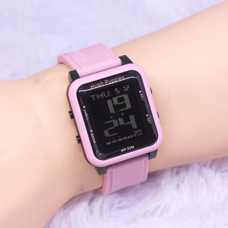 Jam Tangan Wanita Hush Puppies Digital Rubber Hp 3321