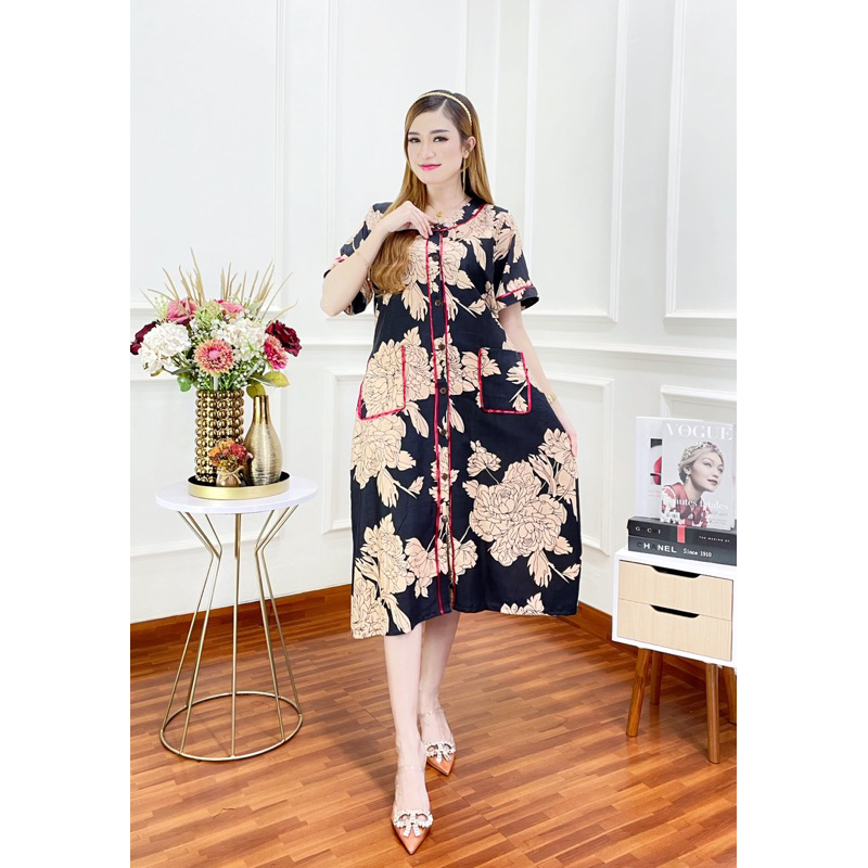 Lily Dress Rayon Busui Ld120 Full Kancing By Fulaizah