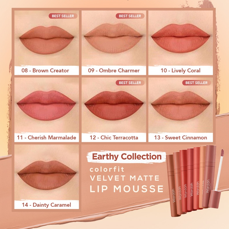 Wardah Colorfit Velvet Matte Lip Mouse - Nyaman dan lembap di Bibir EXP 2024-2025