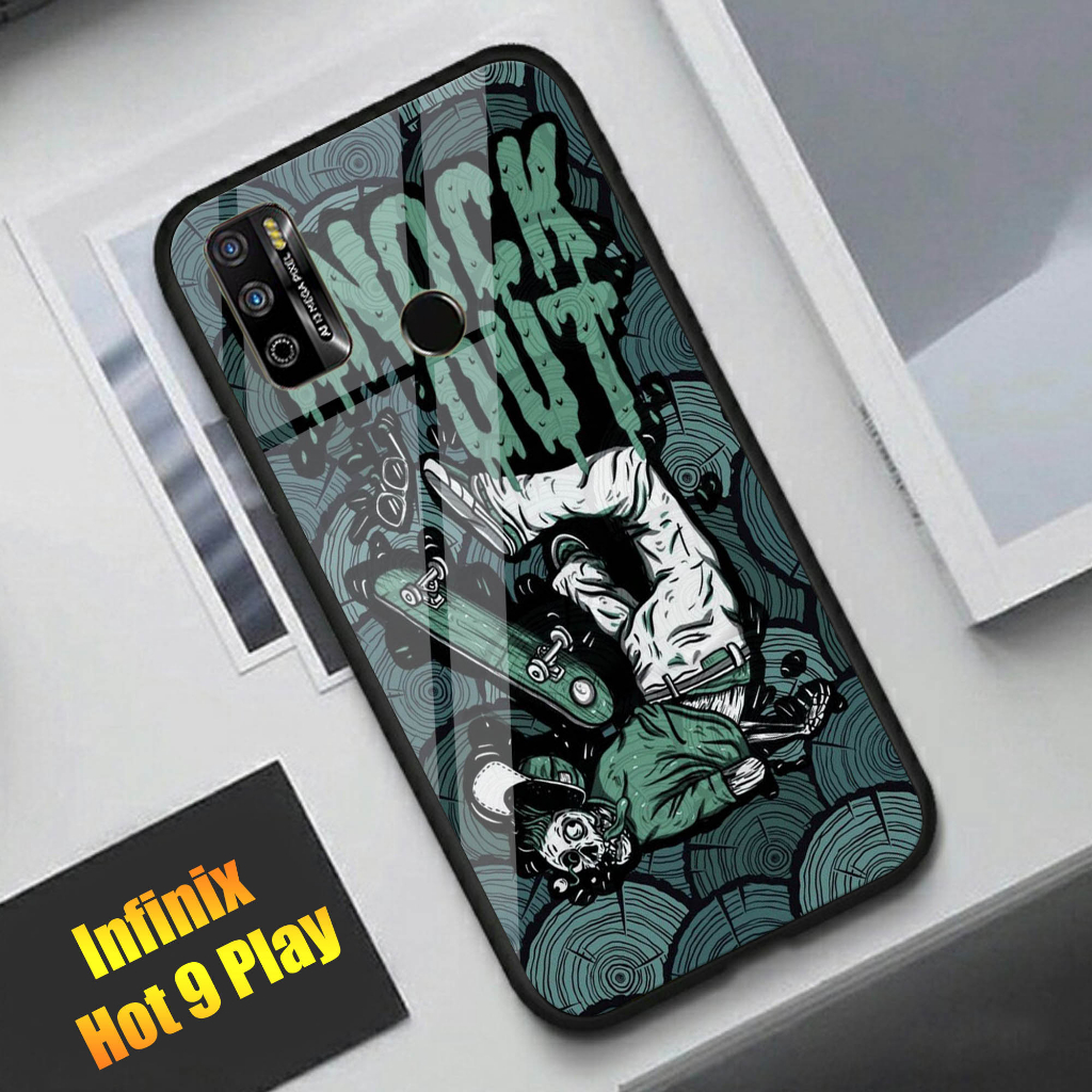 Softcase Kaca For INFINIX HOT 9 PLAY - Case Handphone INFINIX HOT 9 PLAY [T99].