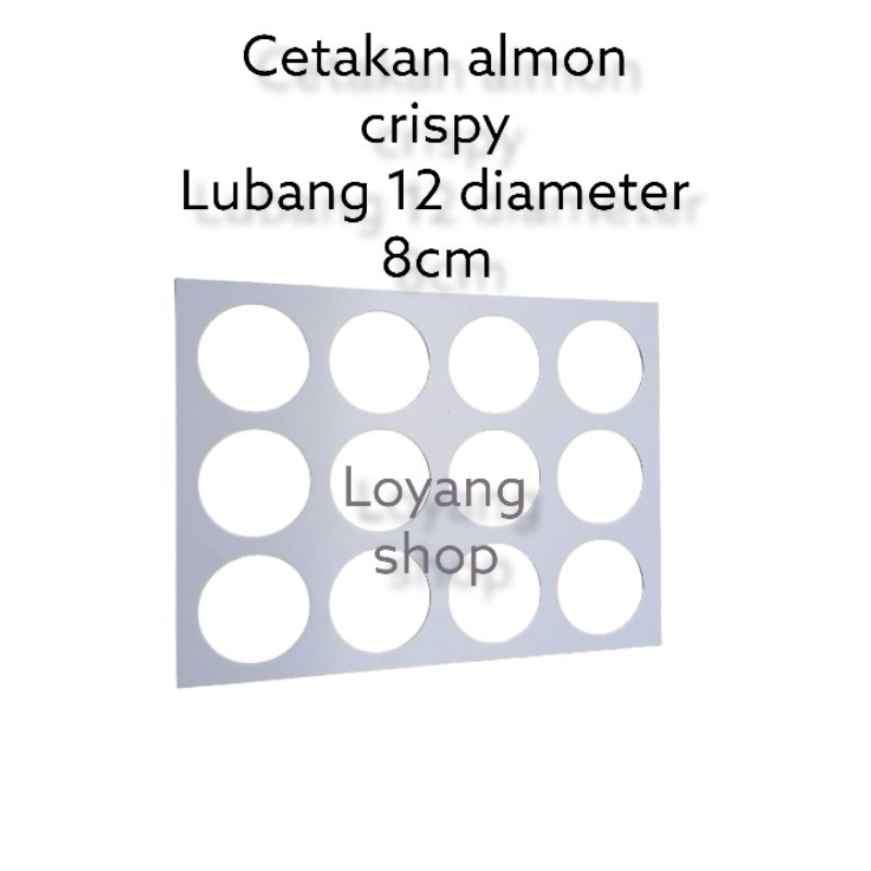 cetakan Almon crisvy cetakan coklat,lubang 12,lubang 9,lubang 6. dari bahan PVC Poam board 2mm