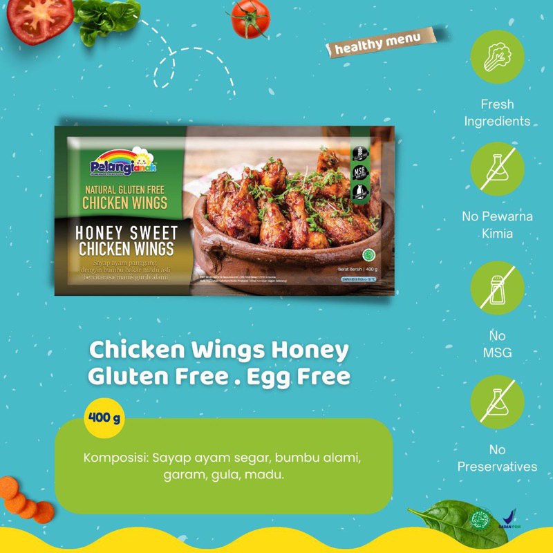 

Chicken Wings Sweet Honey Alami tanpa MSG