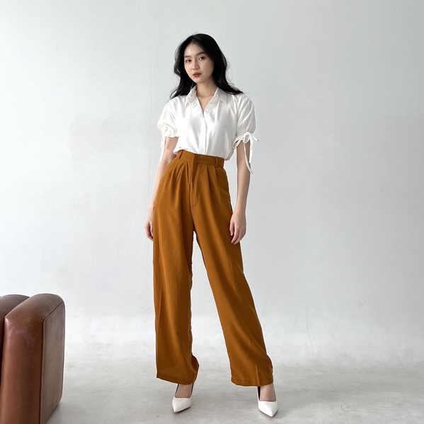 Amber Pants PART 1 / Celana Wanita Korea / Celana Panjang Kulot / Casual Pants