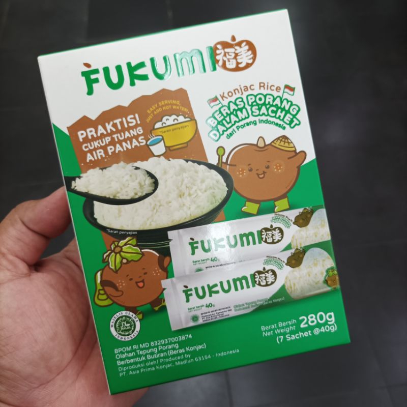 

FUKUMI Beras Porang Box Sachet - Shirataki/Konjac Rice