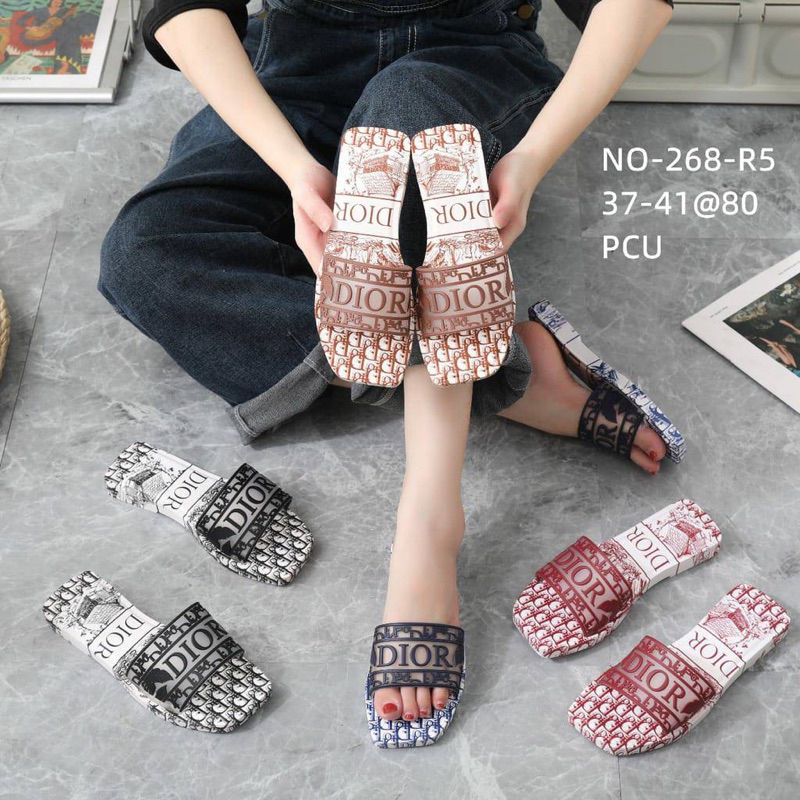 Sandal Selop Karet/Jelly Import Wanita/ Sandal Selop Kekinian/ Sandal Selop Premium Hits