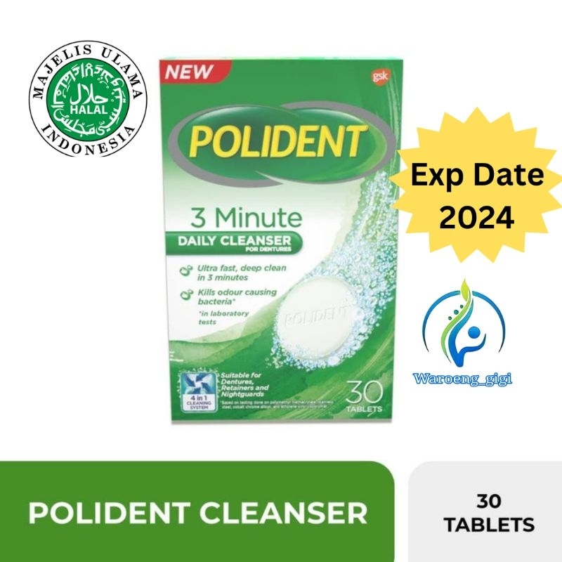 Polident Denture Cleanser / Pembersih Gigi Palsu Tiruan