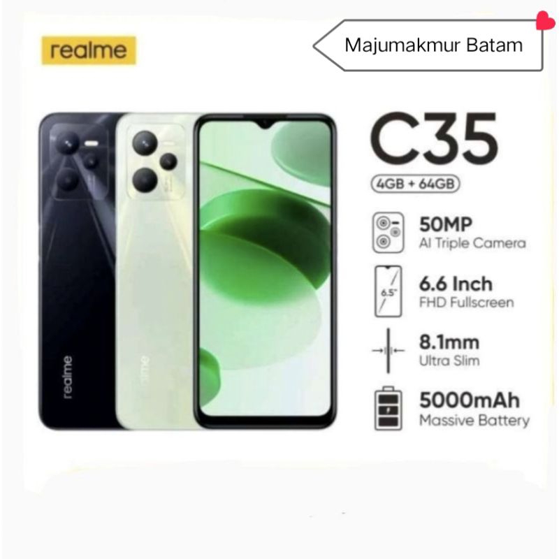Realme C35 RAM 4/64GB GARANSI RESMI
