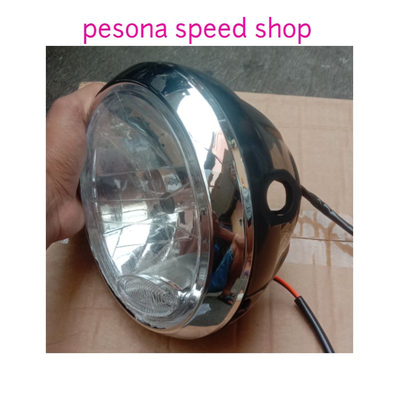 lampu reflektok batok depan bulat Vixion lama/old