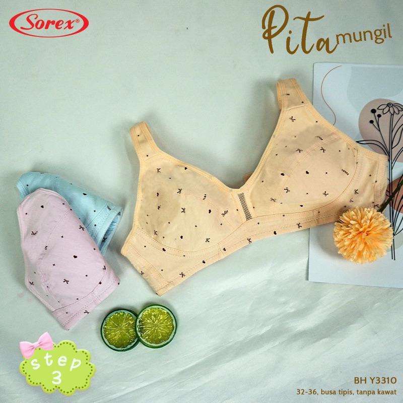 bra bh tanpa kawat sorex young / bra remaja sorex young y 3310