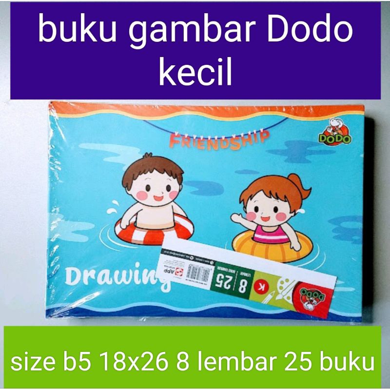 BUKU GAMBAR DODO KECIL/BUKU GAMBAR KURAMAS KECIL 1 PCS