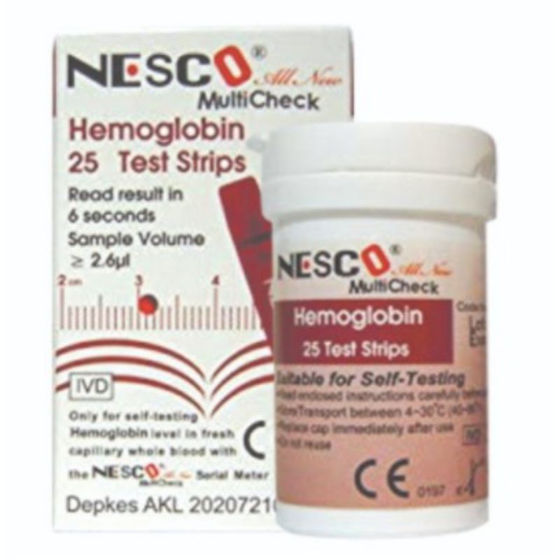 Strip nesco HB/strip nesco hemoglobin isi 25