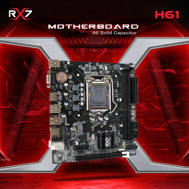 Motherboard RX7 H61 LGA 1155 DDR3 H61 Mainboard Support Nvme