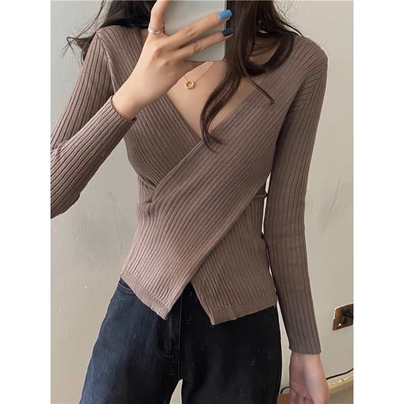 ATASAN WANITA KNIT LONG SLEEVE IMPORT MX718