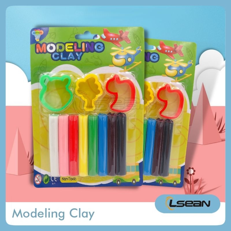 Modeling Lilin Clay 8 Warna Sculpting dan Cetakan Tanah Liat Air