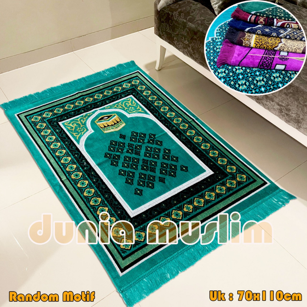 Sajadah Dewasa Tebal Turki Dijamin Halus ukuran 70 cm x 110 cm