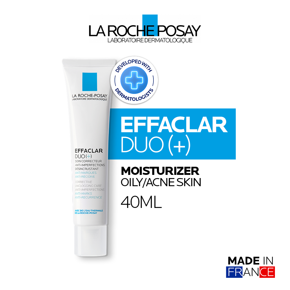 La Roche Posay Effaclar Duo+ Moisturizer 40ml Acne/ Oily Skin - Pelembab Wajah Jerawat/ Berminyak