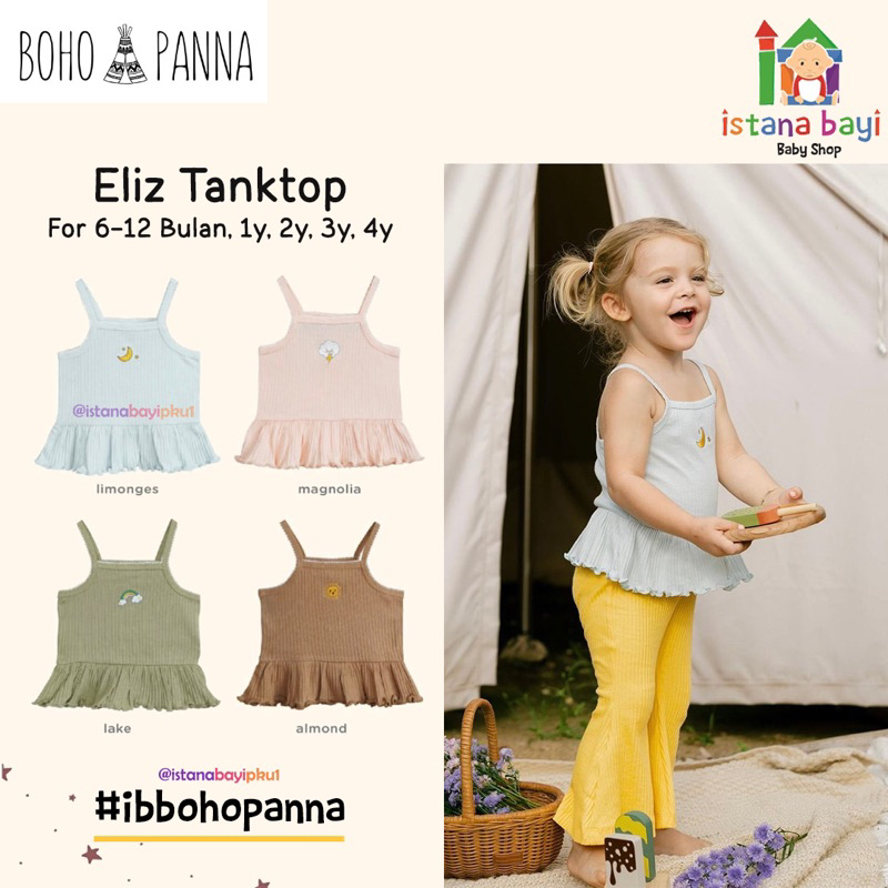 BOHOPANNA ELIZ TANKTOP - TANKTOP ANAK 1- 4 TAHUN