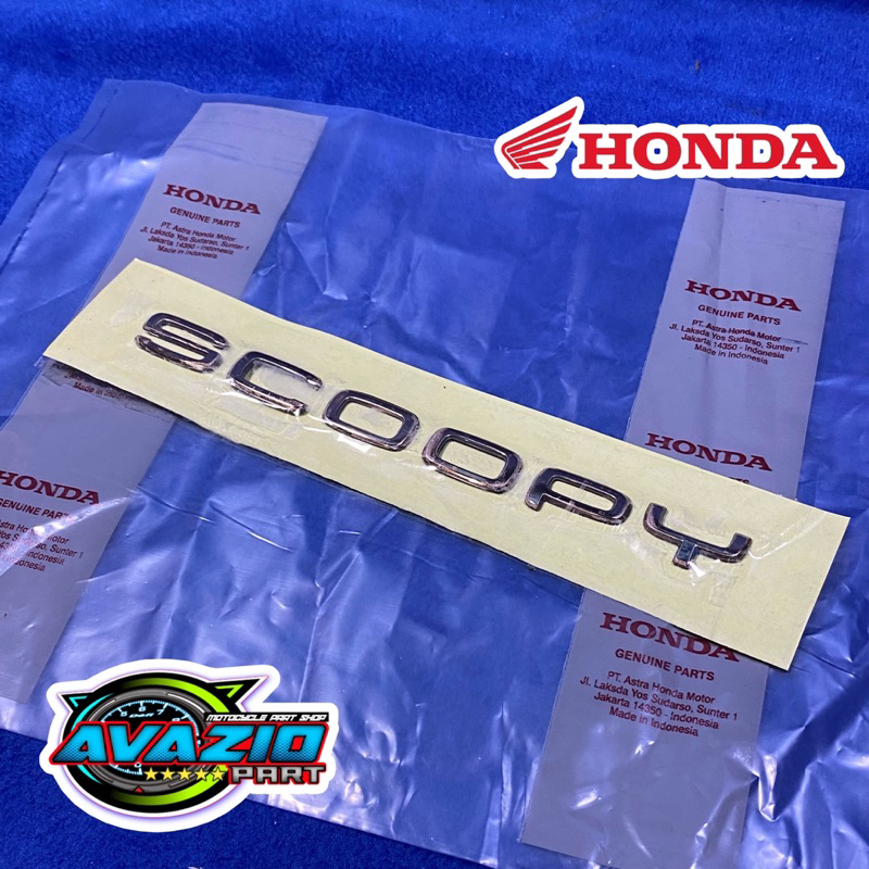 logo emblem scoopy new k2f 2021 warna gold