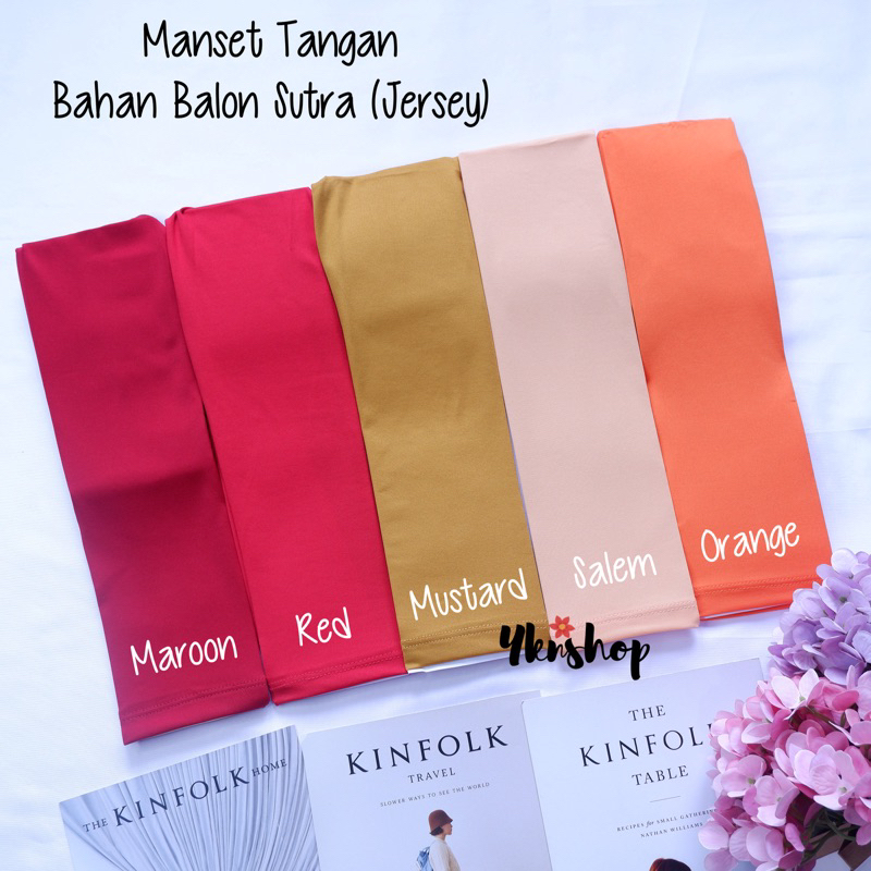 Manset Tangan Bahan Spandek Balon / Jersey (Licin) Harga Per Pasang Kanan Kiri