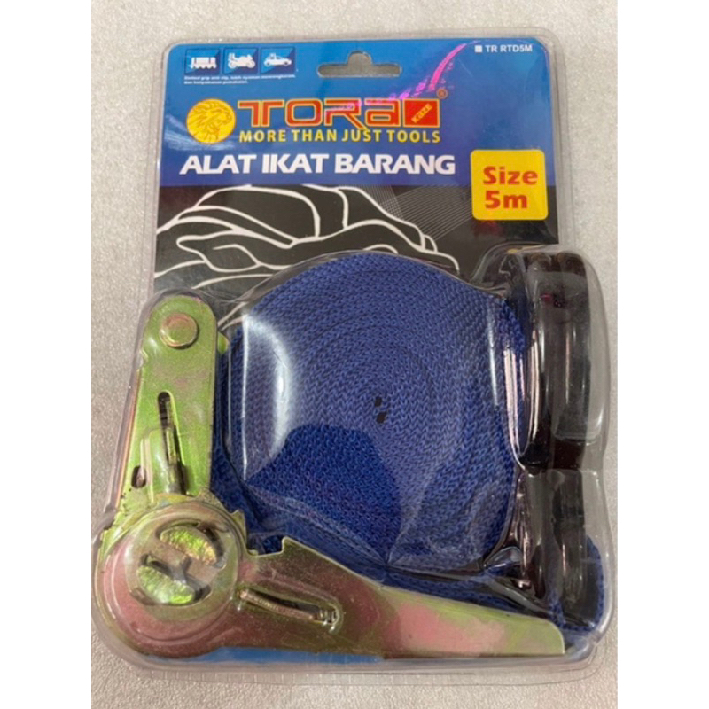 Tali Pengikat Barang Ratchet Motor / Mobil / Troli 5M Tora Tali Sound System
